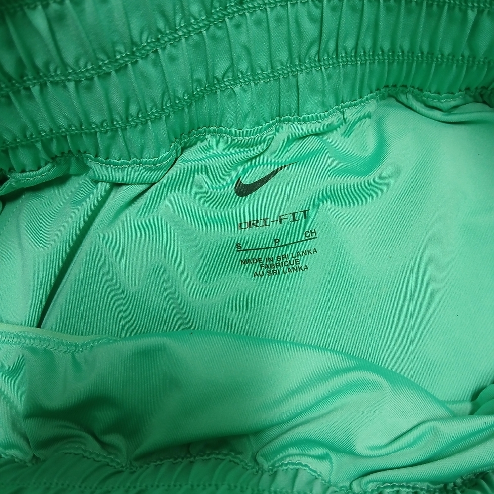 Nike Women's Light Green Athletic Shorts - Picture 2 of 7